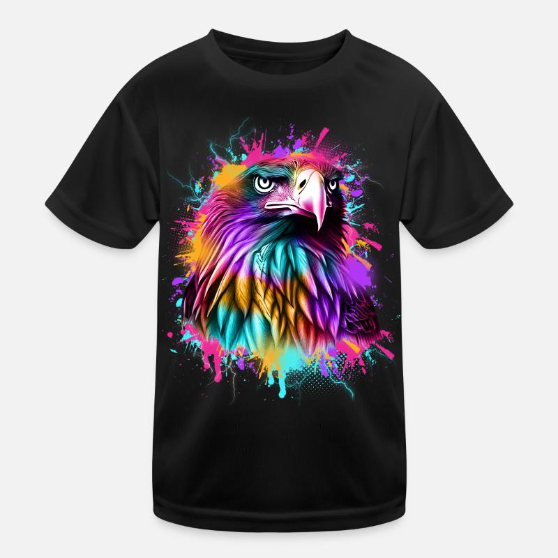 Eagle Graffiti Coloré T-shirt sport Enfant