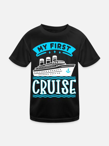 Cruise Cruise Ship Cruise Holidays - Kids Functional T-Shirt - black - Front