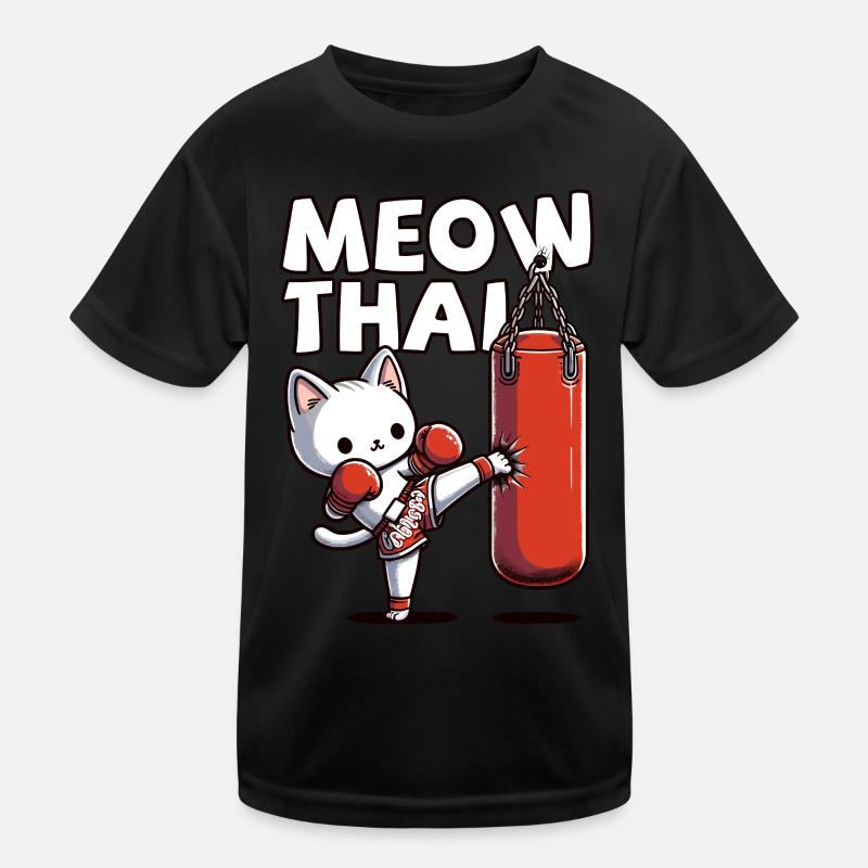 Muay Thai Boxing, Thai Boxing Kickboxen Meow Thai Kinder Funktions-T-Shirt