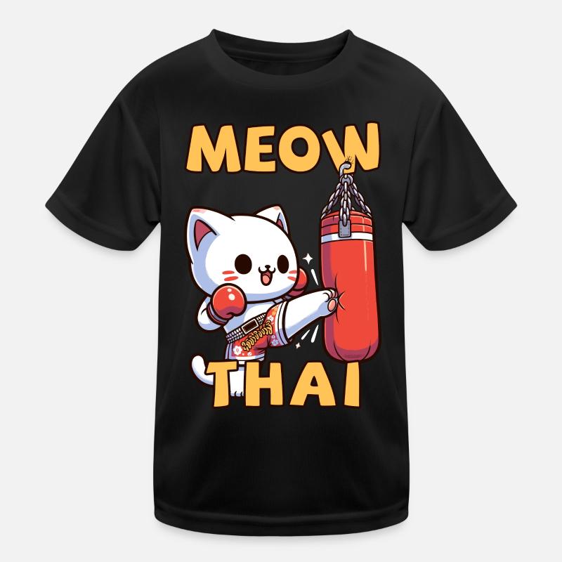Muay Thai Boxing, Thai Boxing Kickboxen Meow Thai Kinder Funktions-T-Shirt
