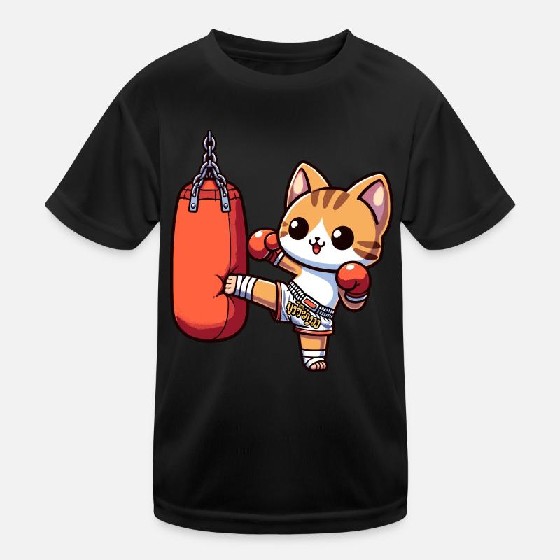 Boxe Muay Thaï, Boxe Thaïlandaise Kickboxing, Kickboxeur T-shirt sport Enfant