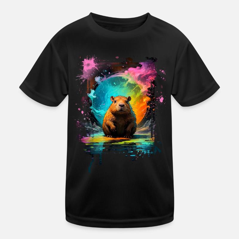 Capybara Kinder Funktions-T-Shirt