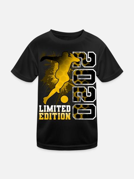 2020 Année de naissance Anniversaire Football - T-shirt sport Enfant - noir - Devant