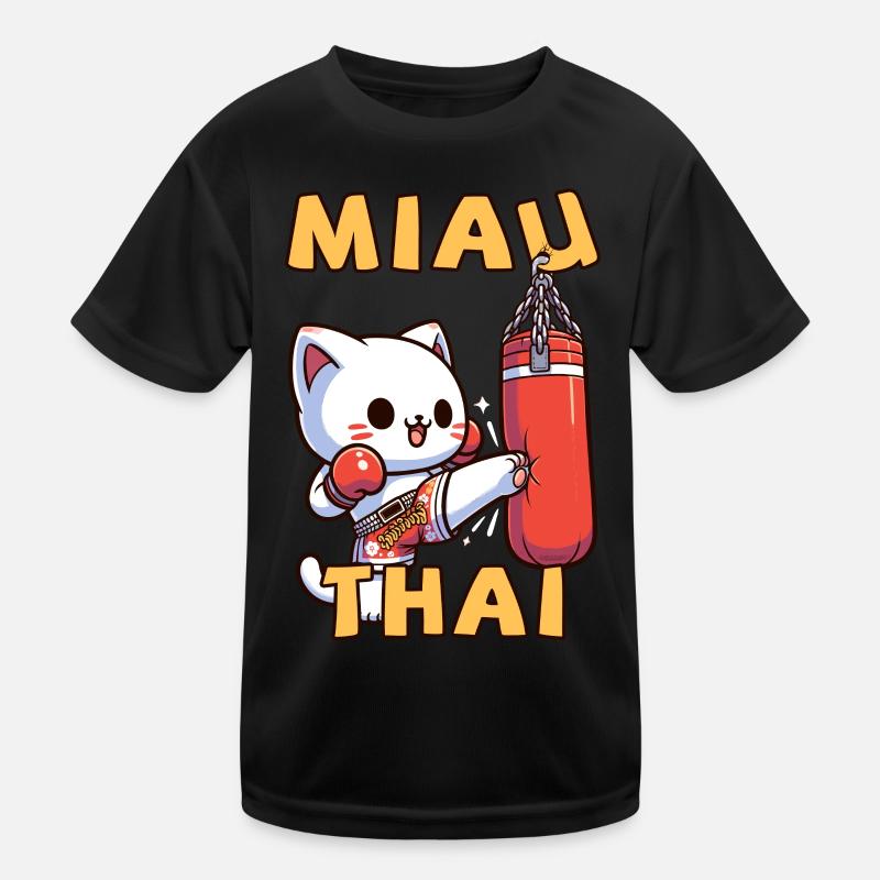 Muay Thai Boxing, Thai Boxing Kickboxen Miau Thai Kinder Funktions-T-Shirt