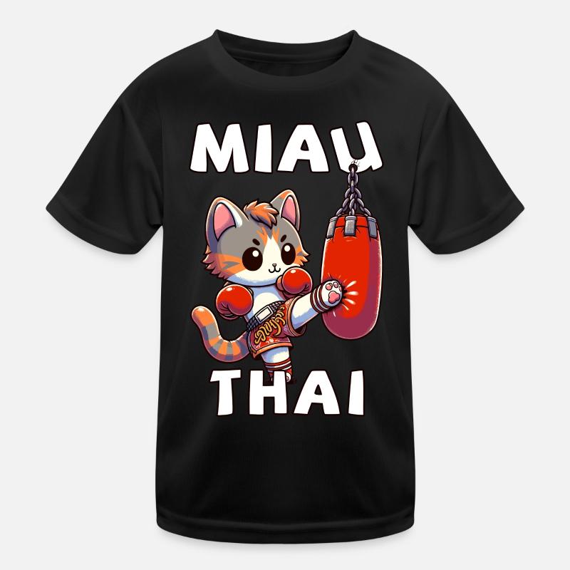 Muay Thai Boxing, Thai Boxing Kickboxen Miau Thai Kinder Funktions-T-Shirt