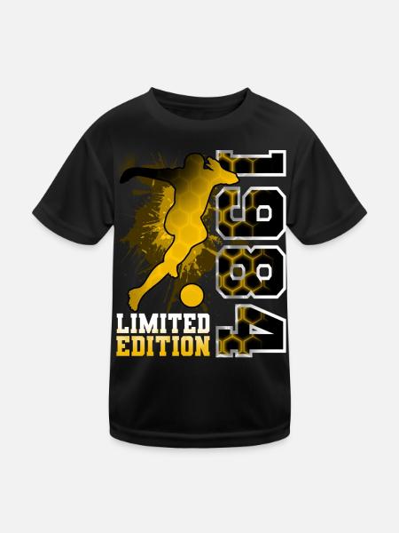 1984 Année de naissance Anniversaire Football - T-shirt sport Enfant - noir - Devant