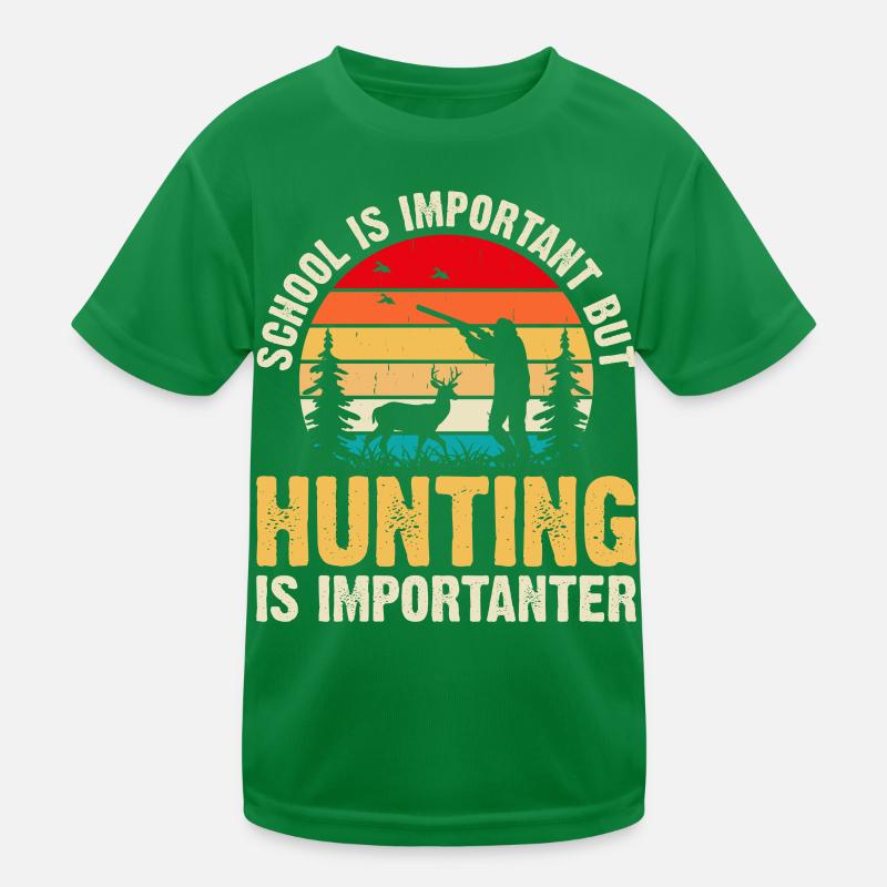 Jäger Jagen Kinder Funktions-T-Shirt