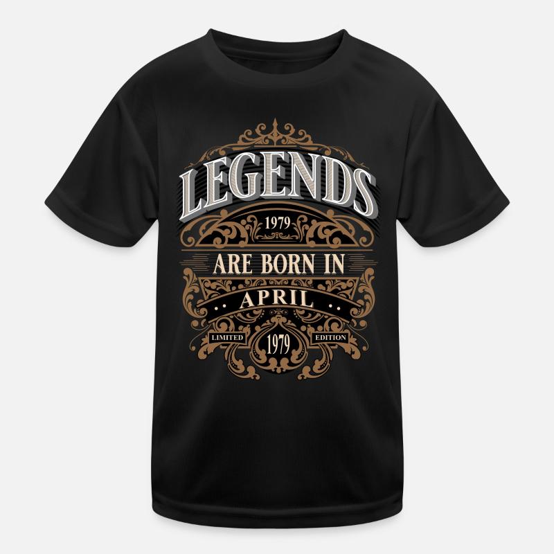 1979 Avril Naissance Anniversaire Année de naissance T-shirt sport Enfant
