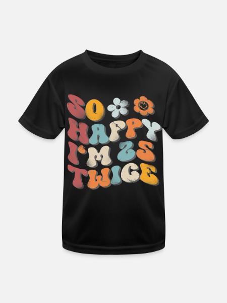 50th Birthday Funny Saying - Kids Functional T-Shirt - black