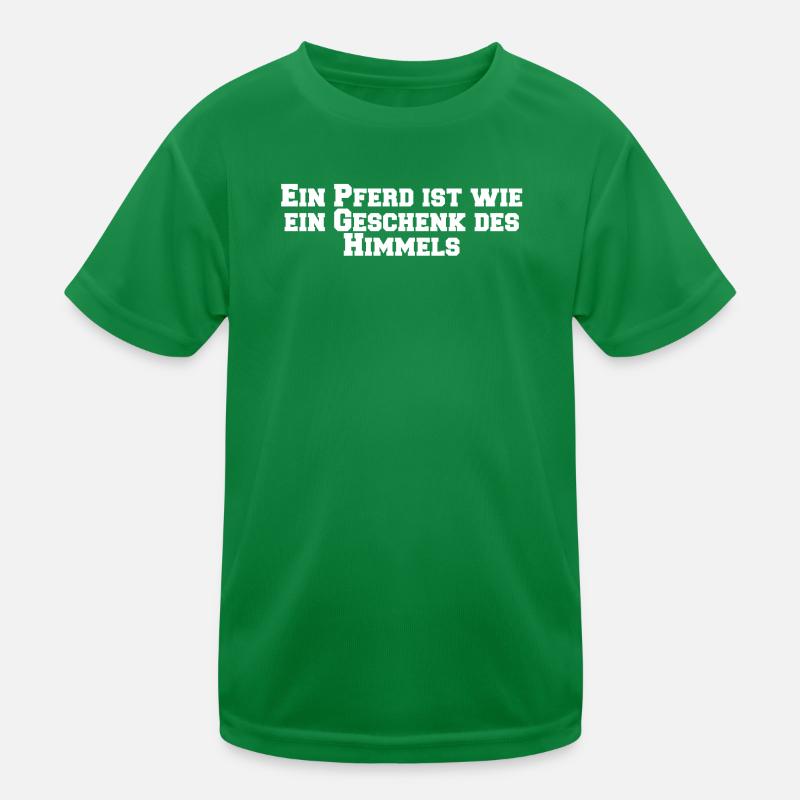 Reiten - Ein Pferd ist wie ein Geschenk des Kinder Funktions-T-Shirt