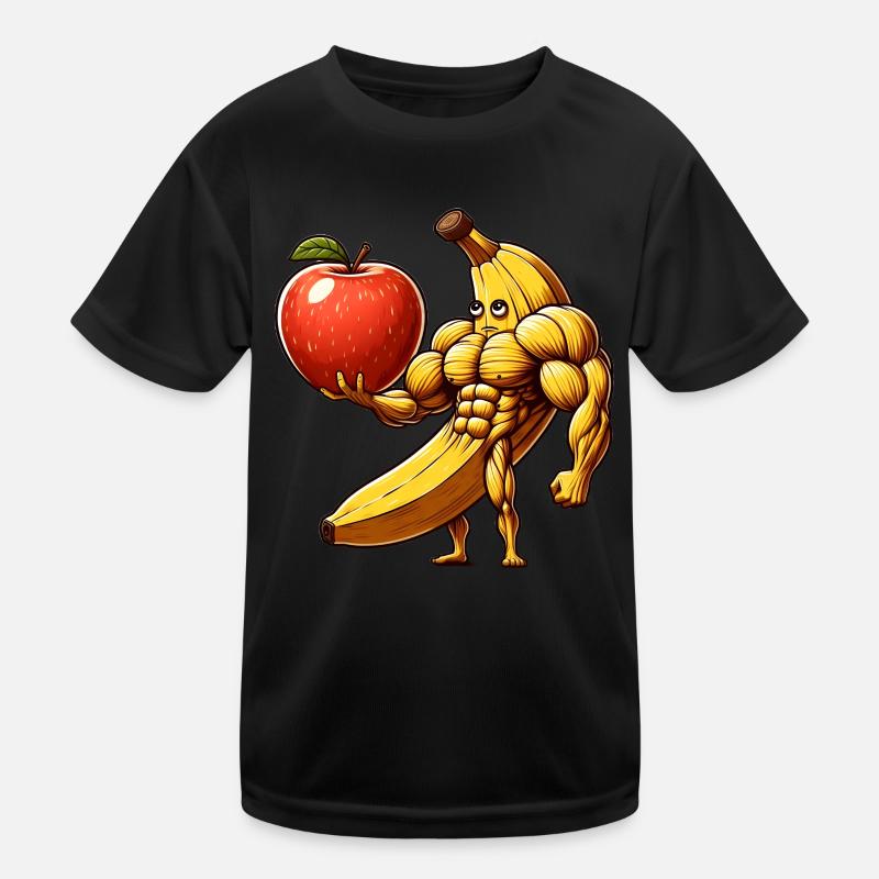 Banane musclée avec plug monstre T-shirt sport Enfant