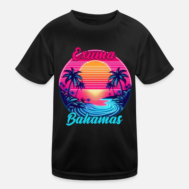 Exuma, Bahamas Kinder Funktions-T-Shirt