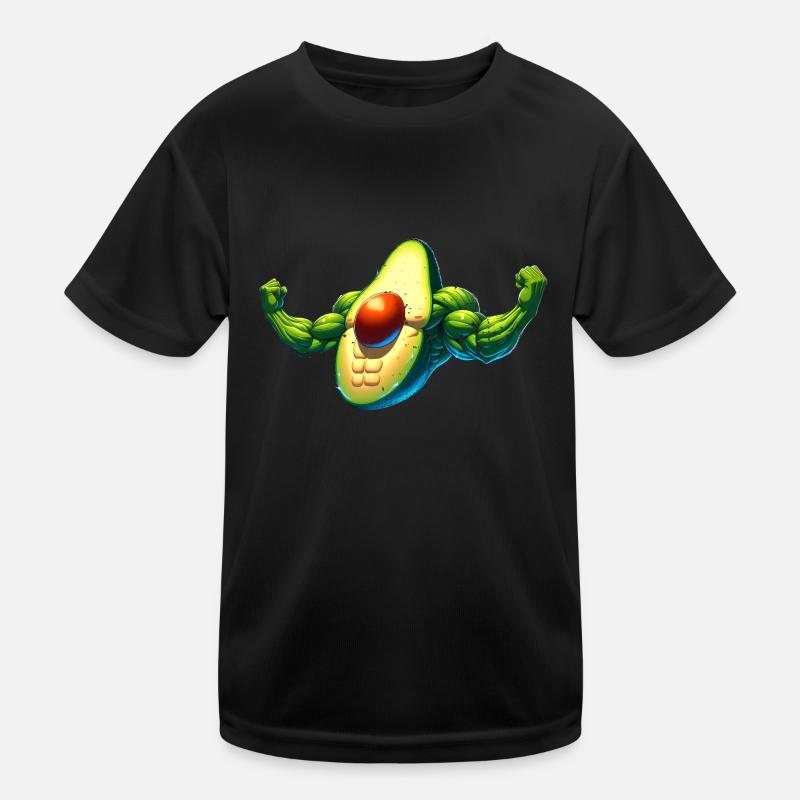 Starke Avocado Kinder Funktions-T-Shirt