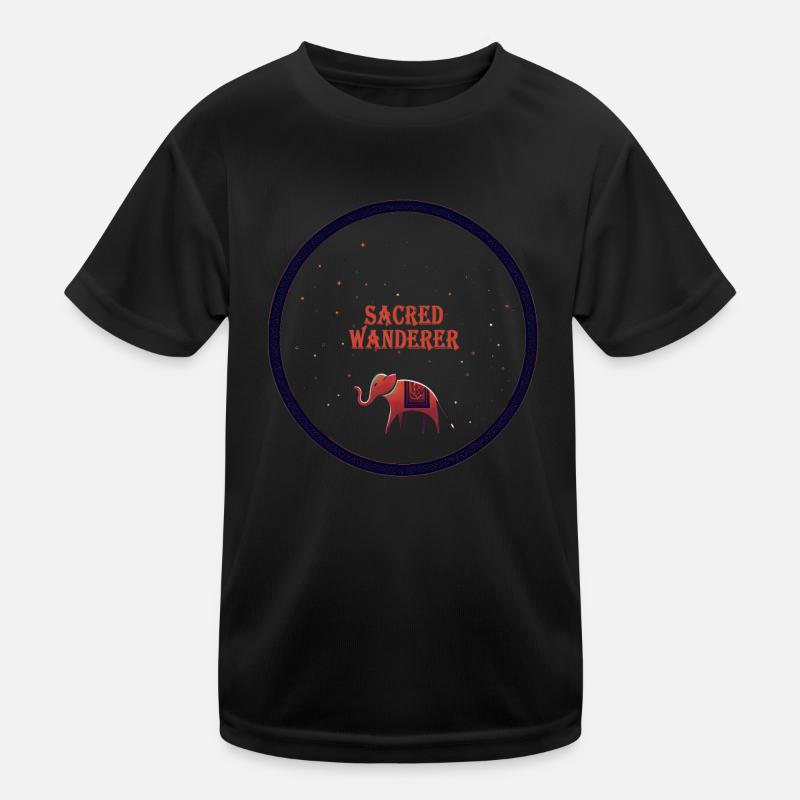 Heilige Elefanten-Odyssee Kinder Funktions-T-Shirt