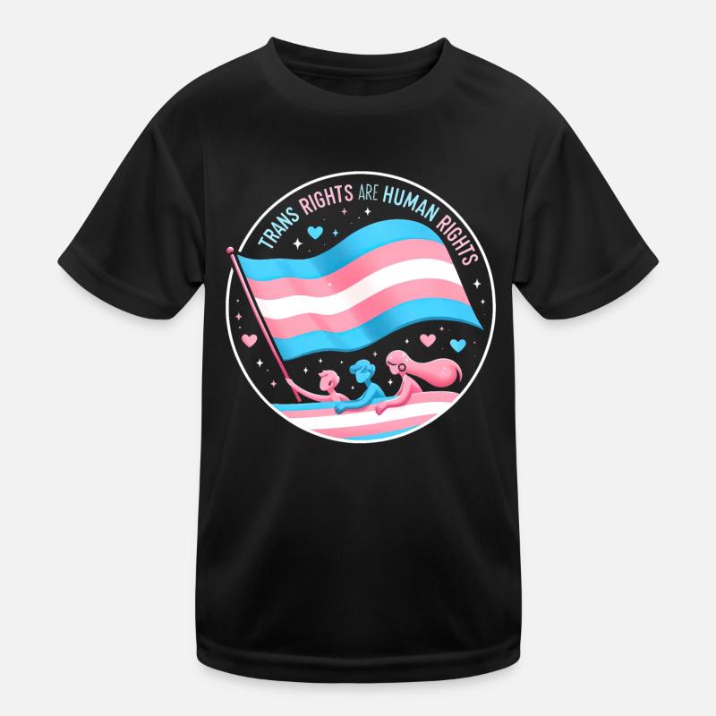 Trans Rights Tribute Kids Functional T-Shirt