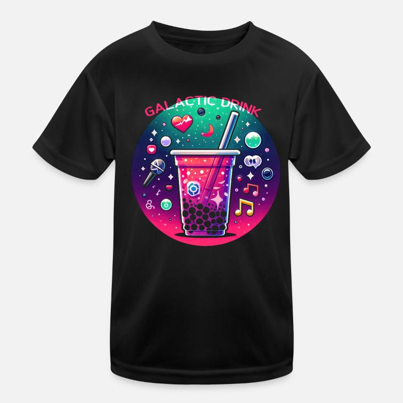 Galactic Boba Delight Kids Functional T-Shirt