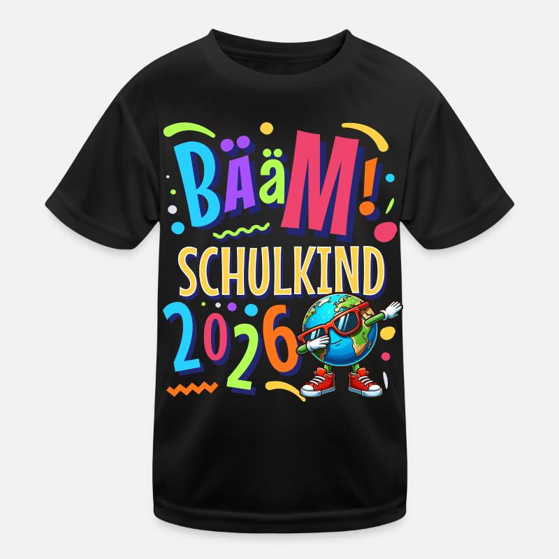 Bääm Schulkind 2026 Kinder Funktions-T-Shirt