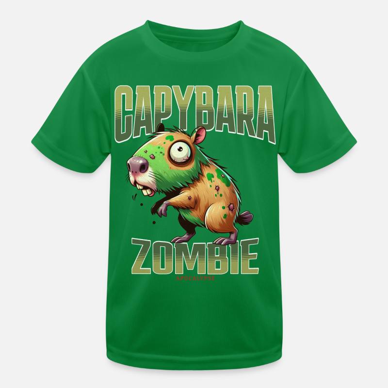 Capybara Zombie T-shirt sport Enfant
