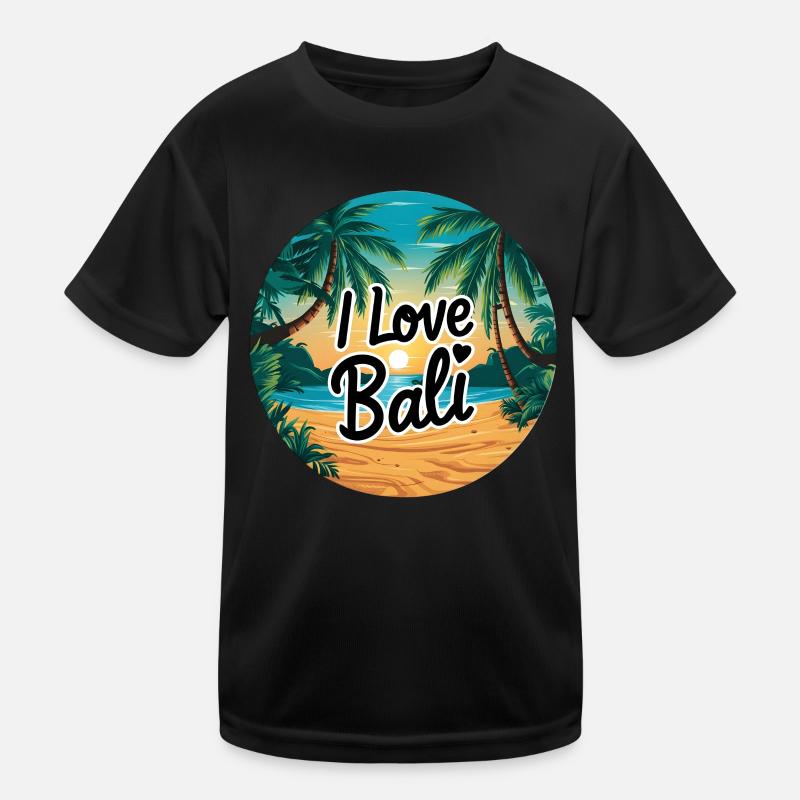 Sonnenuntergang in Bali Kinder Funktions-T-Shirt