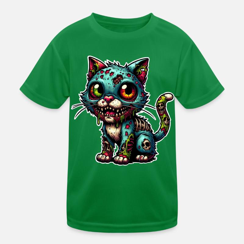 Chat Zombie Monstre T-shirt sport Enfant