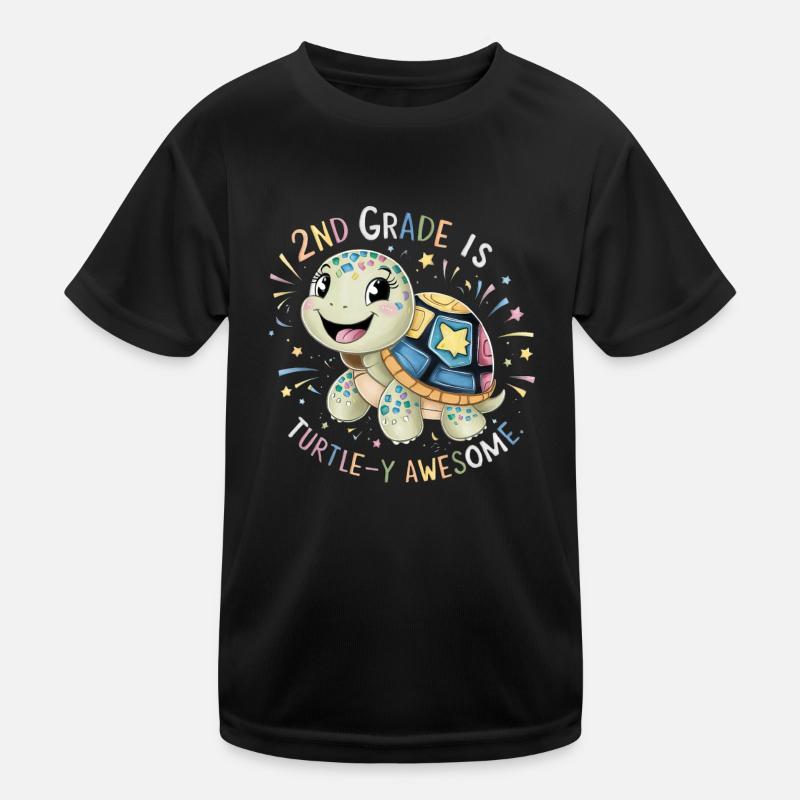 2nd Grade Is Turtle-y Awesome Kinder Funktions-T-Shirt