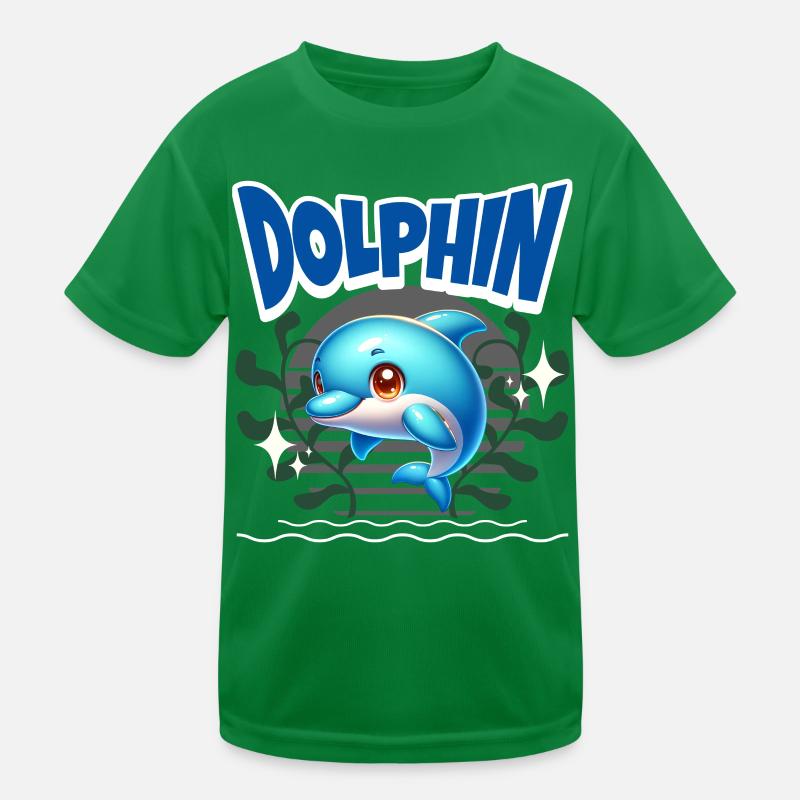 Delfin Kinder Funktions-T-Shirt