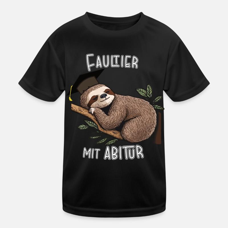 Sloth with high school diploma Kids Functional T-Shirt