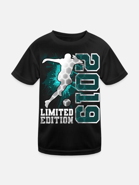 2019 Football Limited Edition Birthday - Kids Functional T-Shirt - black - Front