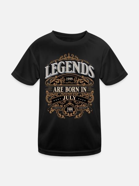 1999 Juillet Naissance Anniversaire Année de naissance - T-shirt sport Enfant - noir - Devant