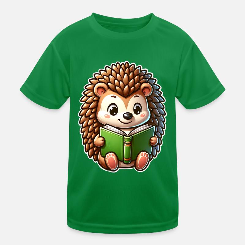 Hérisson Lecture Livres T-shirt sport Enfant