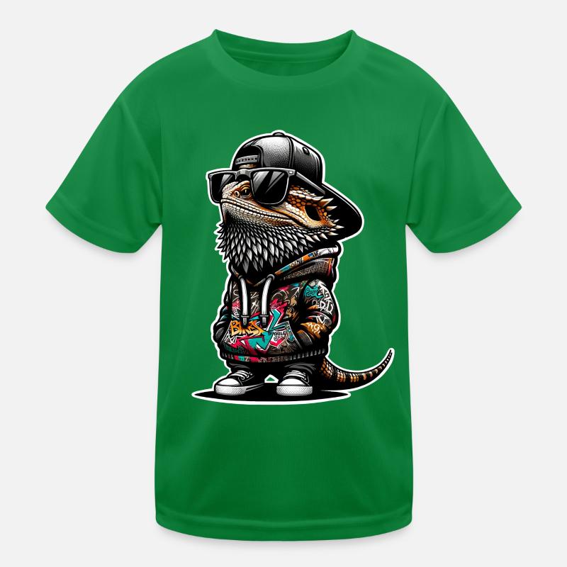 Bartagame Bartagamen Bearded Dragon Kids Functional T-Shirt