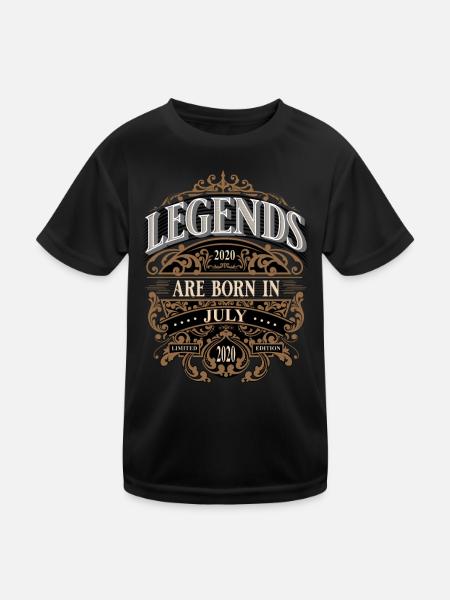 2020 Juillet Naissance Anniversaire Année de naissance - T-shirt sport Enfant - noir - Devant