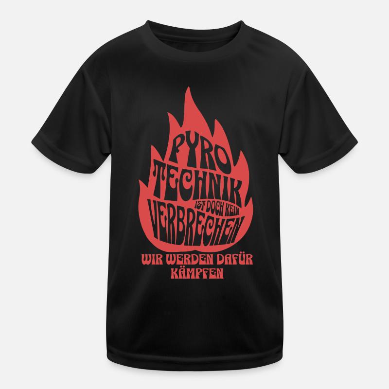 Pyrotechnik ist doch kein Verbrechen - Meme Spruch Kinder Funktions-T-Shirt