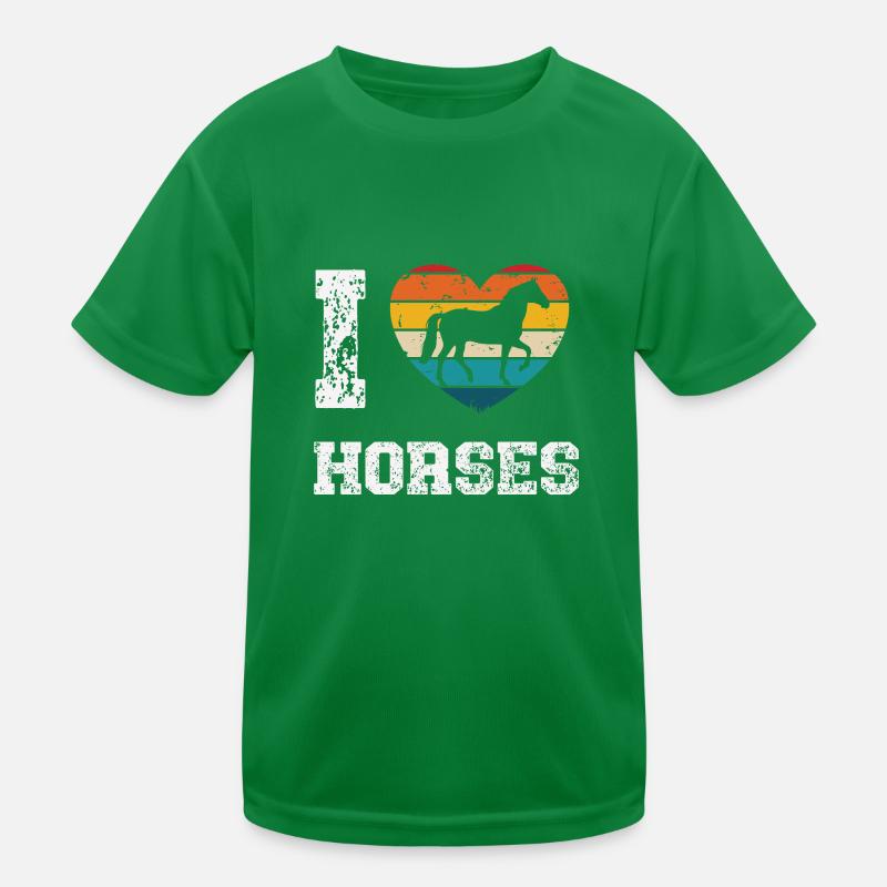 J’aime les chevaux T-shirt sport Enfant