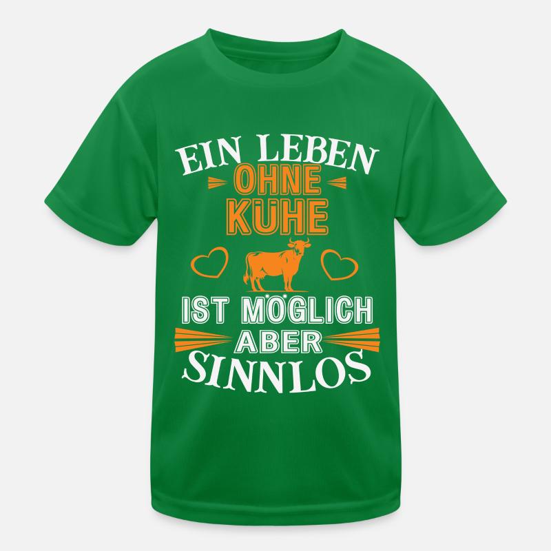 Ein Leben ohne Kühe Kinder Funktions-T-Shirt