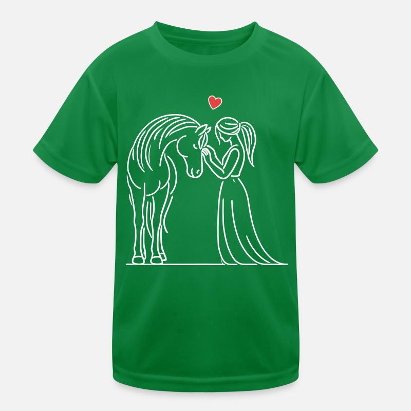 Cheval, Équitation, Cavalier, Propriétaire de chevaux, Sport équestre T-shirt sport Enfant
