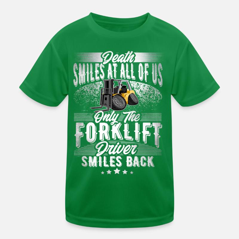 Staplerfahrer Kinder Funktions-T-Shirt