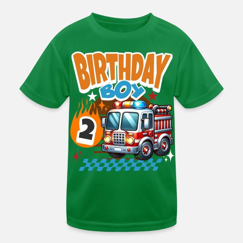 2e anniversaire des pompiers T-shirt sport Enfant