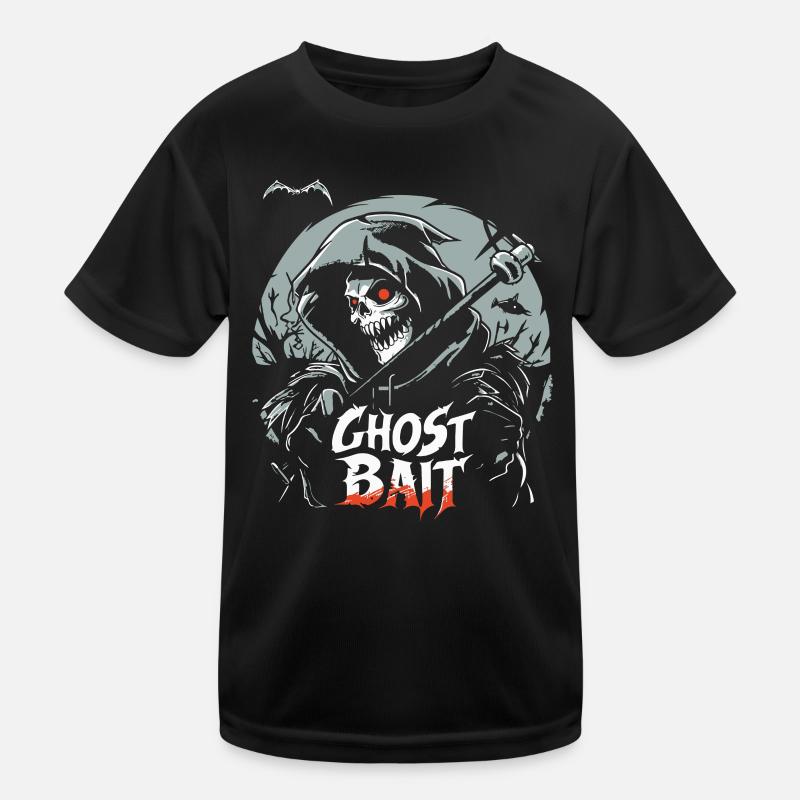Ghost Bait Grim Reaper Ghost Bait | Paranormal Kids Functional T-Shirt