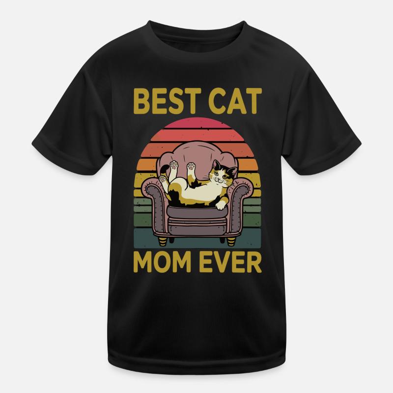 Meilleure maman chat T-shirt sport Enfant