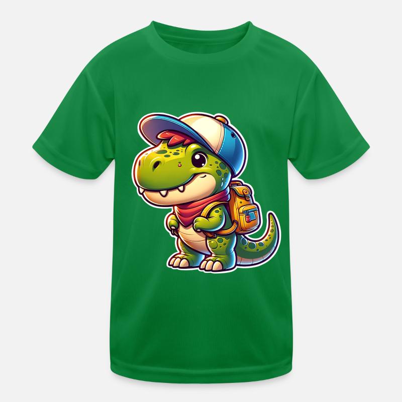 Dinosaurier Schule Einschulung Dino T Rex Kinder Funktions-T-Shirt