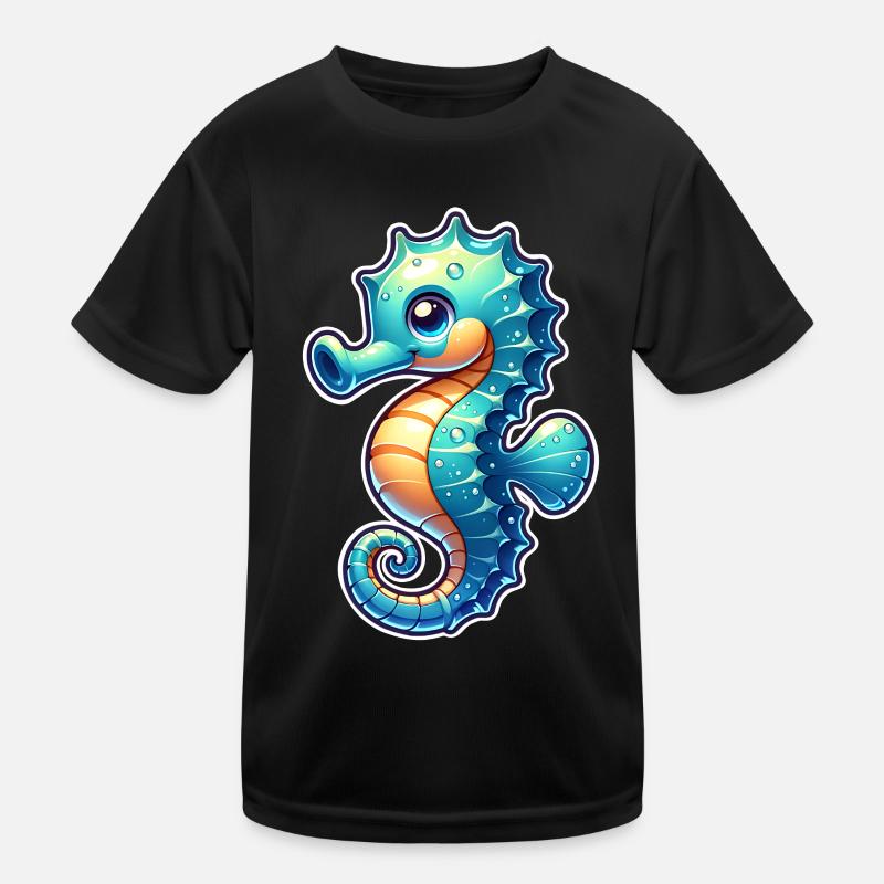 Seepferd Kinder Funktions-T-Shirt