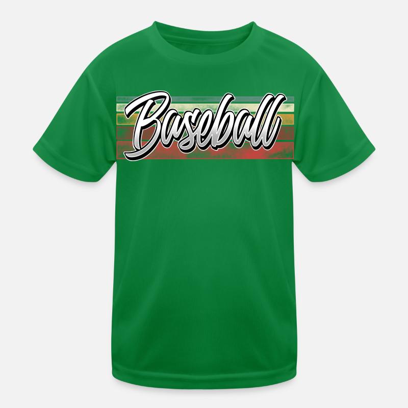 Baseball Kinder Funktions-T-Shirt