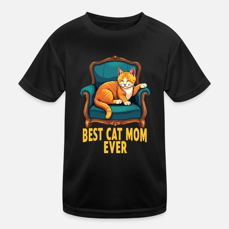 Meilleure maman chat T-shirt sport Enfant