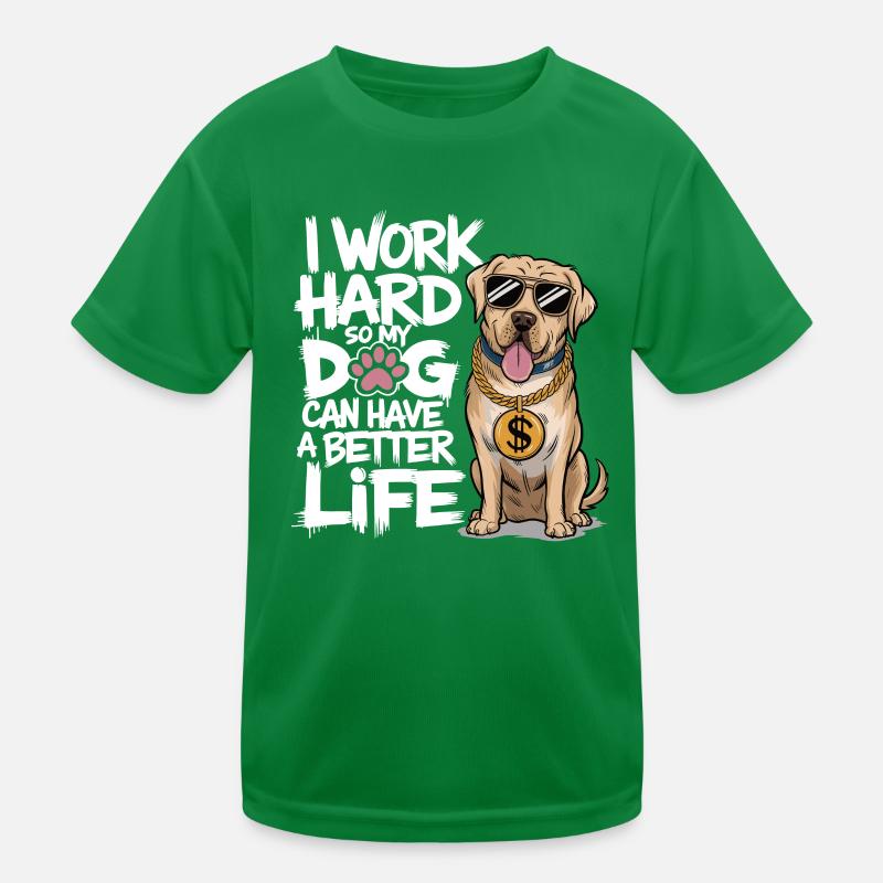 I work hard Kids Functional T-Shirt