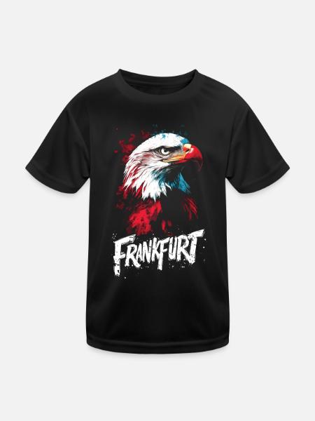 Frankfurt Adler Frankfurter Jungs FFM Ultras - Kinder Funktions-T-Shirt - Schwarz - Vorne