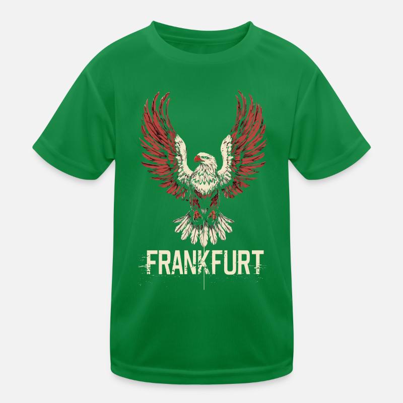 Frankfurt Adler Aufsteigend FFM Jungs Kinder Funktions-T-Shirt