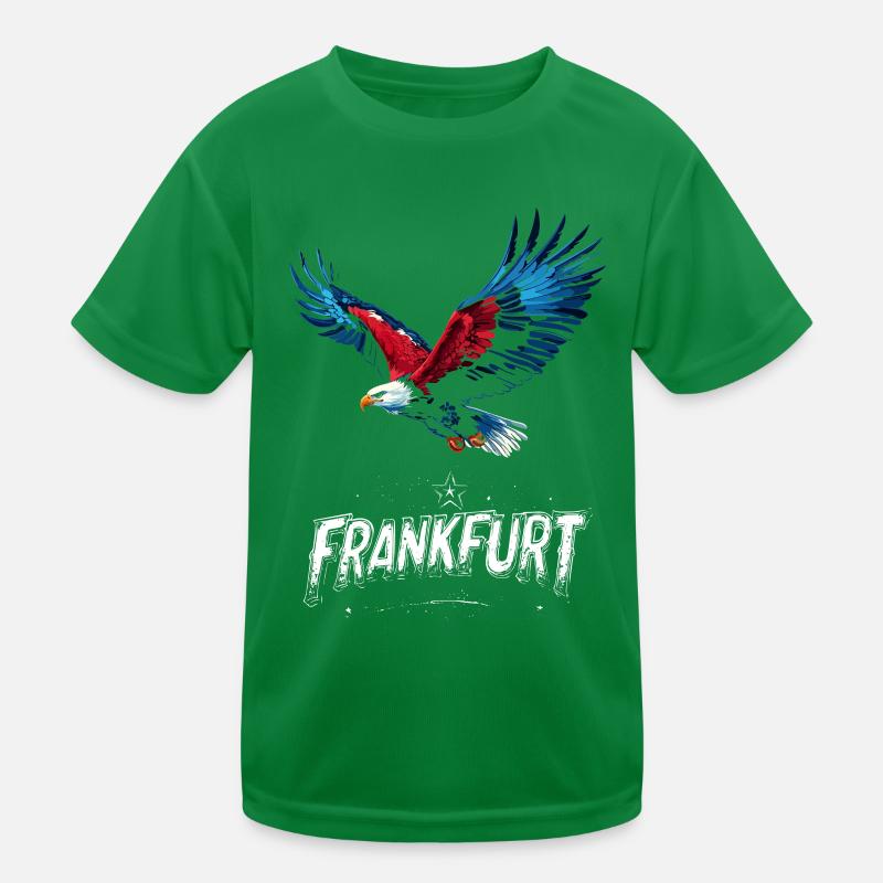 Frankfurt Adler Farben FFM Patrioten Kinder Funktions-T-Shirt