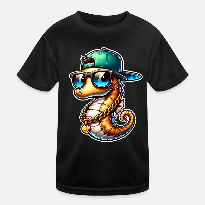 Seepferd Seepferdchen Kinder Funktions-T-Shirt