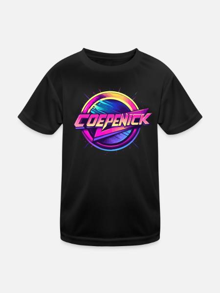 Berlin Köpenick Souvenir Cöpenick Retro-Style - Kids Functional T-Shirt - black - Front